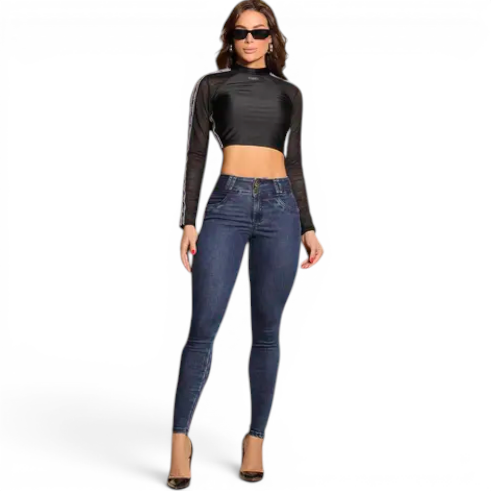 Imagem do produto Calça Jeans Skinny Feminina Pit Bull - 91022
