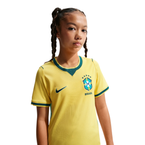 Camiseta Infantil Brasil Nike I 2026/27 Torcedor Pro - IO2231-724