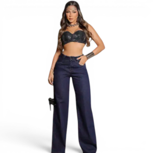 Calça Feminina Jeans Wide Leg Pit Bull - 90194