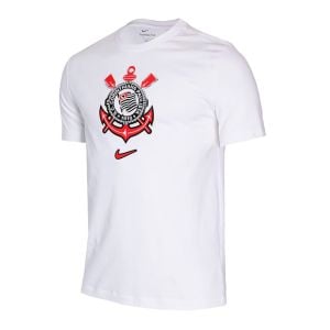 Camiseta Masculina Corinthians Algodão Nike Branco | Flávio's Calçados