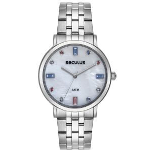 Relógio Feminino Casual Seculus Prata - Estilo e Conforto | Flávio's Calçados