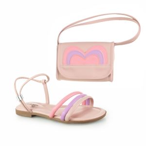 Sandália Infantil Feminina Nude Confortável | Flávio's Calçados