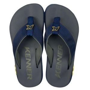 Sandália Kenner Masculina Kivah Azul Marinho Conforto e Estilo | Flávio's Calçados