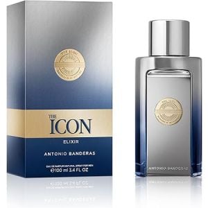 Perfume Masculino The Icon Elixir Banderas – Elegância e Estilo | Flávio's Calçados