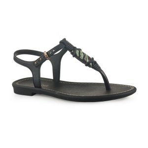 Rasteira Feminina Casual Grendha Preto Conforto e Estilo | Flávio's Calçados