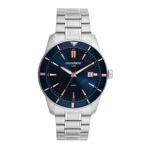 Relógio Masculino Calendário Prata Mondaine – Estilo e Precisão | Flávio's Calçados