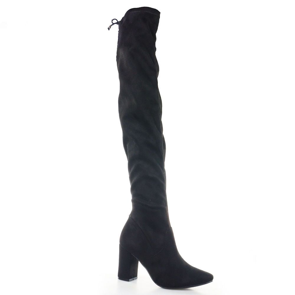 Bota Feminina Over The Knee Via Marte Salto Grosso | Flávio's Calçados