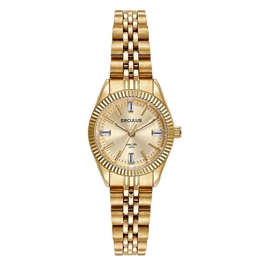 Relógio Feminino Casual Seculus 77255lpsvda1 com estilo | Flávio's Calçados
