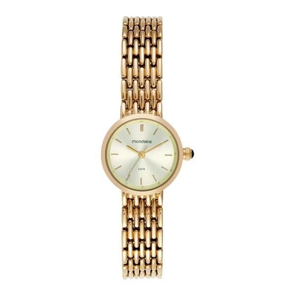 Relógio Feminino Dourado Mondaine Clássico | Flávio's Calçados