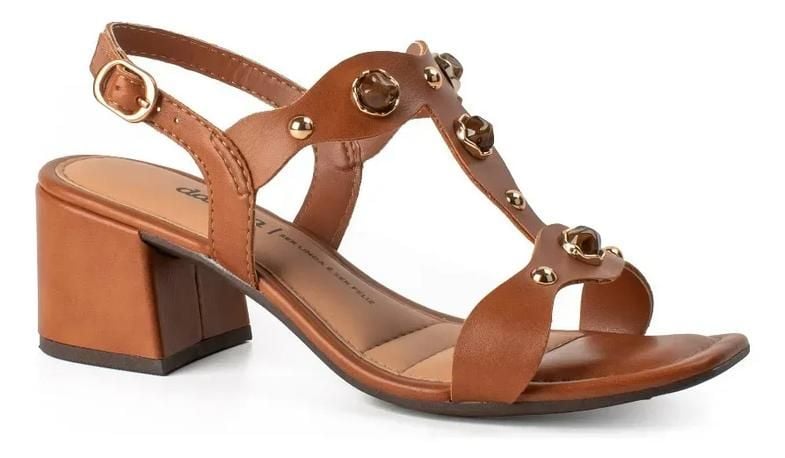 Sandália Salto Bloco Dakota Y9581 Conforto e Estilo | Flávio's Calçados