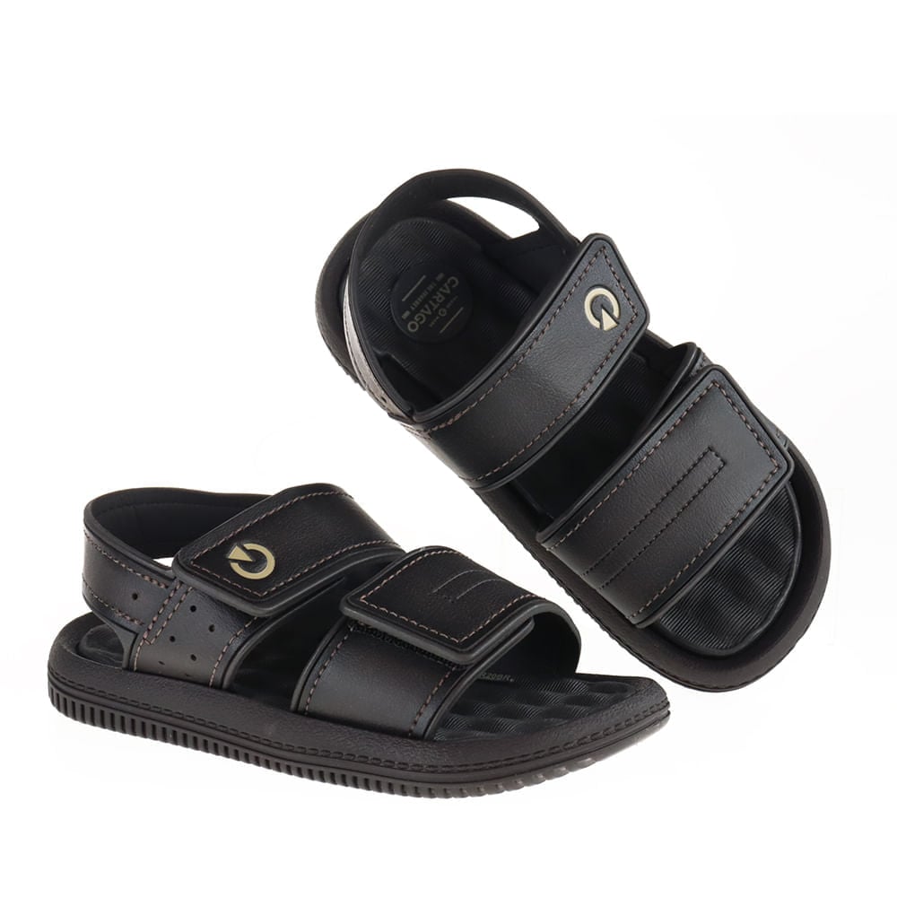 Sandália Infantil Masculina Cartago 11623 Conforto Fácil Calce | Flávio's Calçados