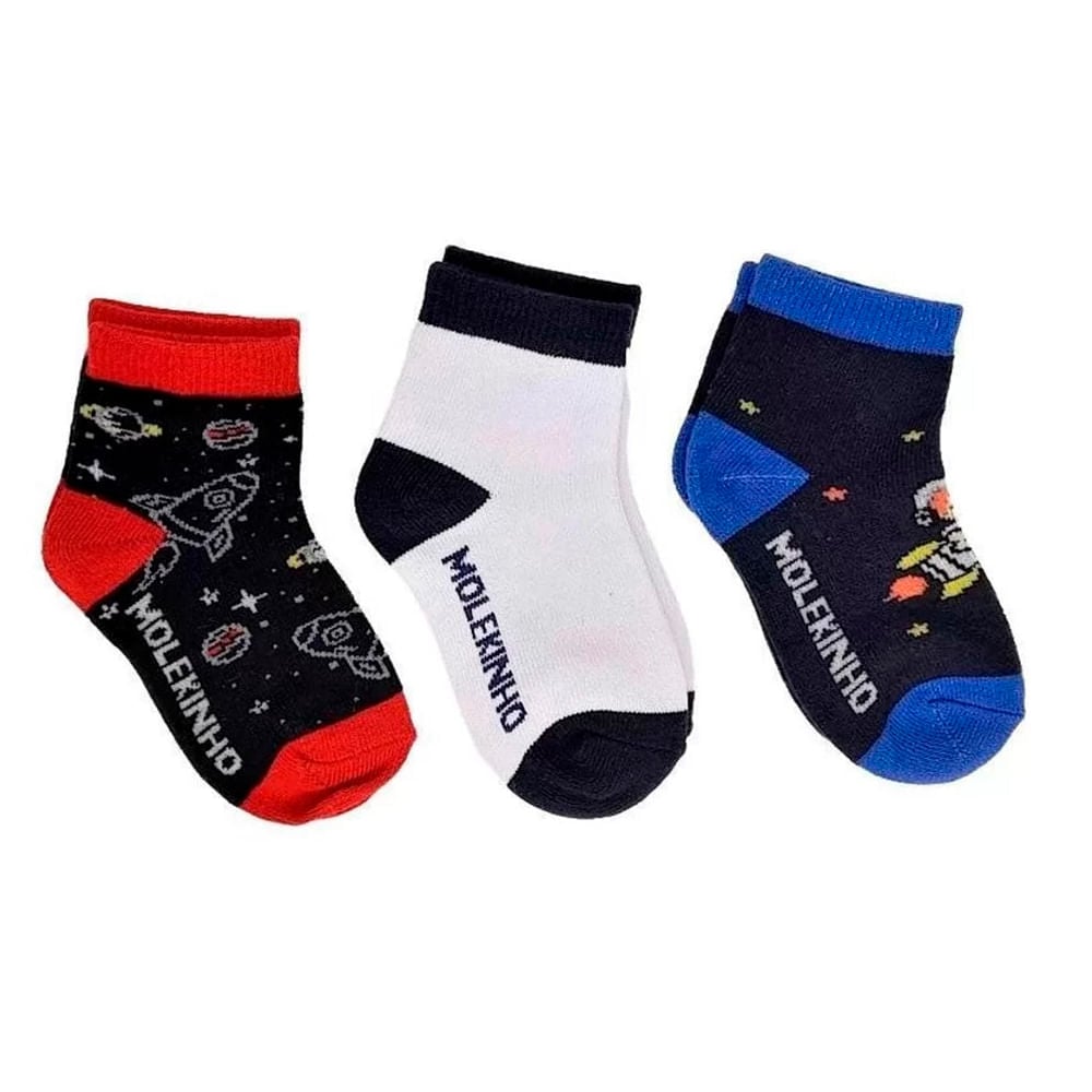 Imagem do produto Kit Meia Baby Molekinho - 2199124408
