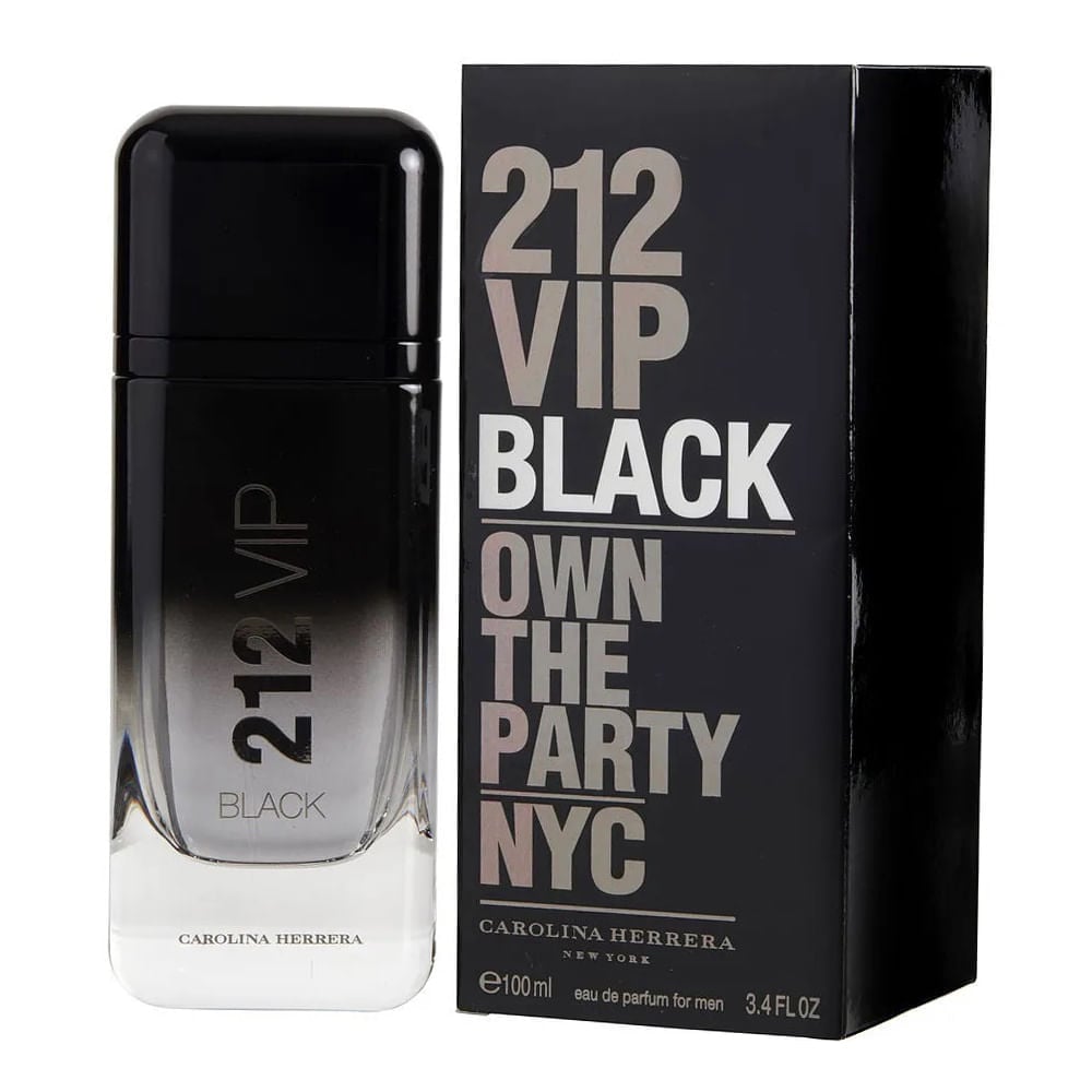 Perfume 212 Vip Black Masculino Carolina Herrera | Flávio's Calçados