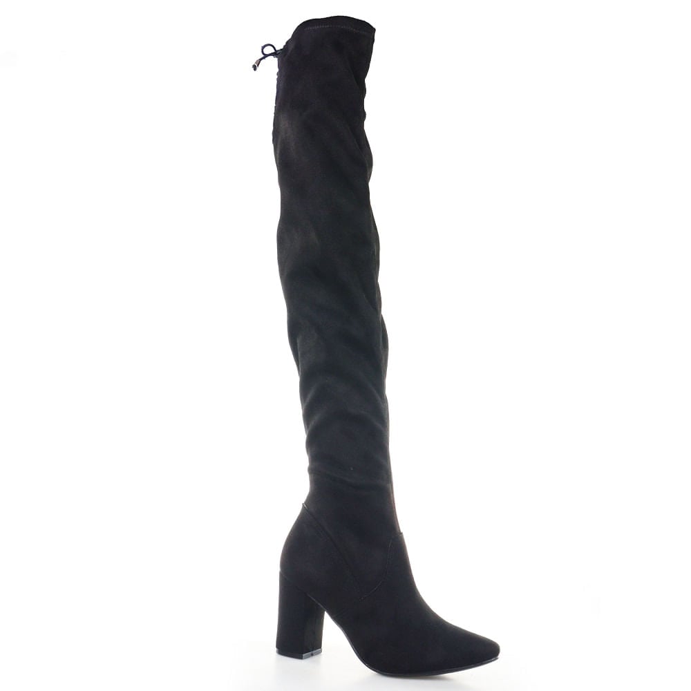 Bota Feminina Over The Knee Via Marte Salto Grosso | Flávio's Calçados