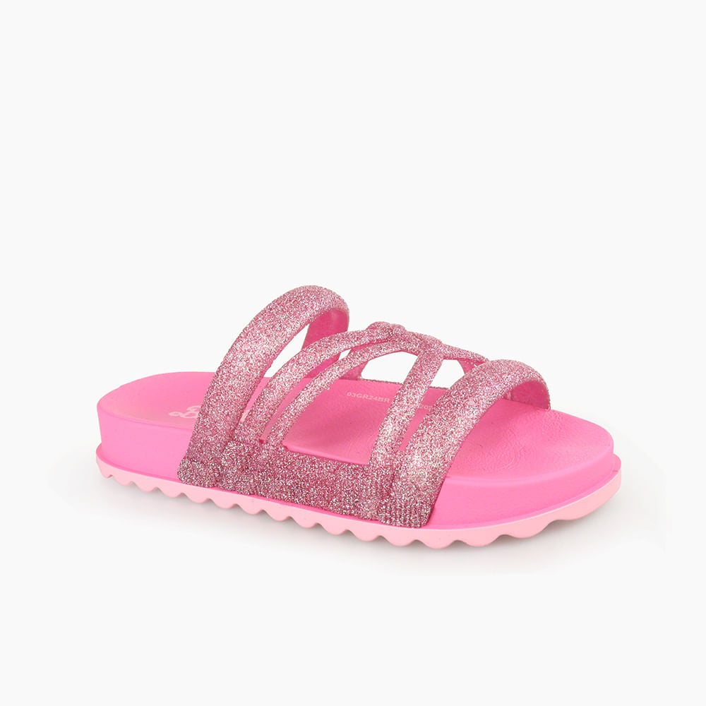 Imagem do produto Chinelo Slide Infantil Feminino Barbie - 23150-BB725