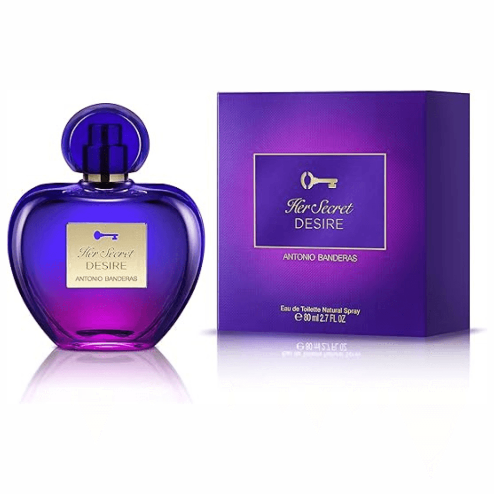 Perfume Her Secret Desire Banderas Feminino | Elegância e Estilo | Flávio's Calçados