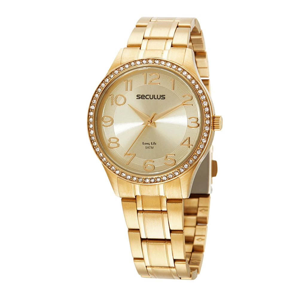 Relógio Feminino Casual Seculus 44086lpsvda1 | Flávio's Calçados