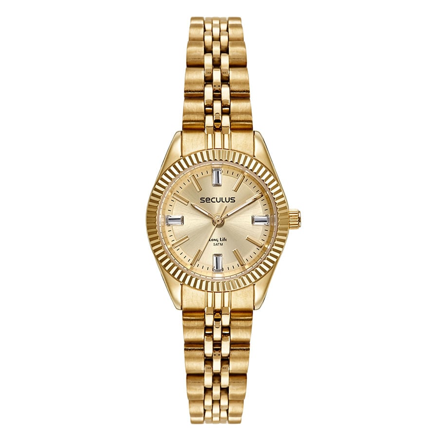 Relógio Feminino Casual Seculus 77255lpsvda1 com estilo | Flávio's Calçados
