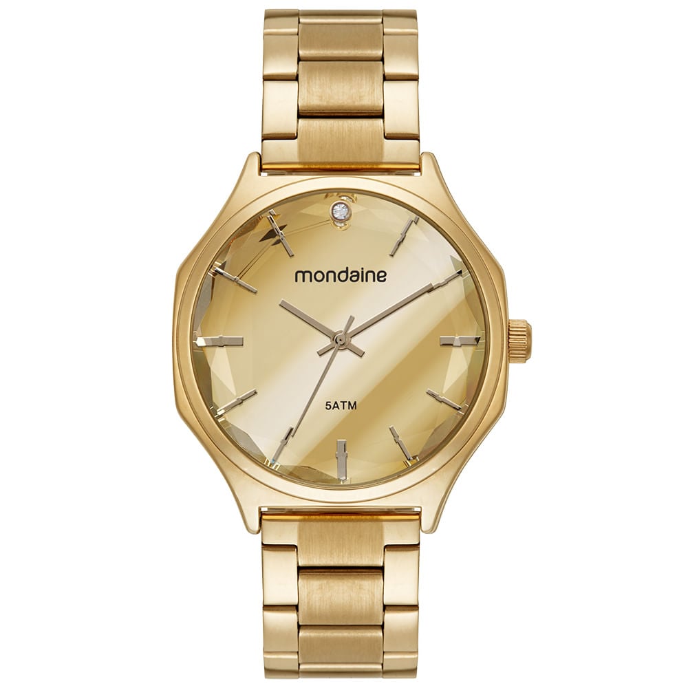 Relógio Feminino Mondaine Dourado Espelhado | Flávio's Calçados