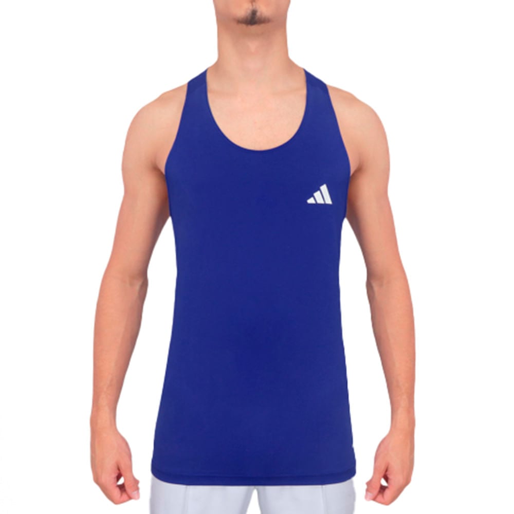 Regata Masculina Poliéster Esportivo Adidas Azul | Flávio's Calçados