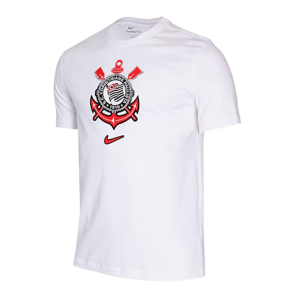 Imagem do produto Camiseta Masculina Corinthians Algodão Nike Branco - HF0936-100