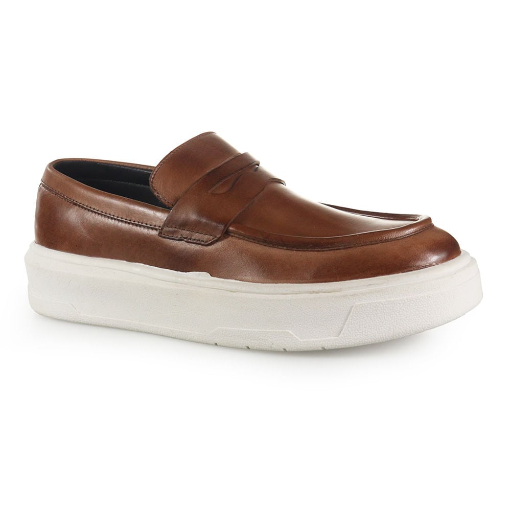 Sapatenis Masculino Casual Monferrato Tangerina | Conforto e Estilo | Flávio's Calçados