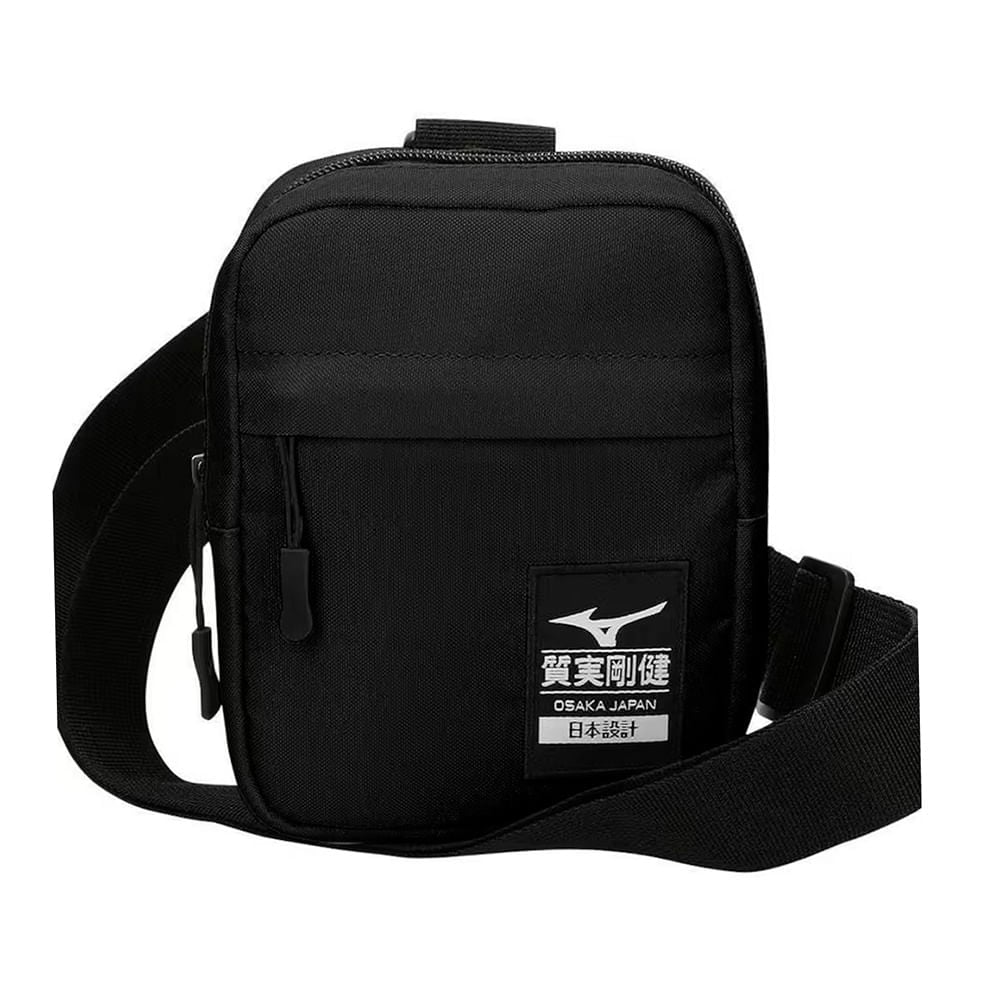 Pochete Masculina Mizuno Preto MIMAA21883 | Praticidade e Estilo | Flávio's Calçados