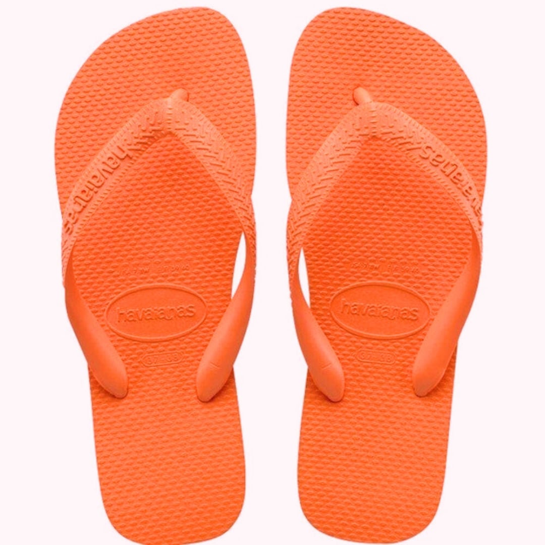 Chinelo Masculino Havaianas Top Laranja Confortável | Flávio's Calçados