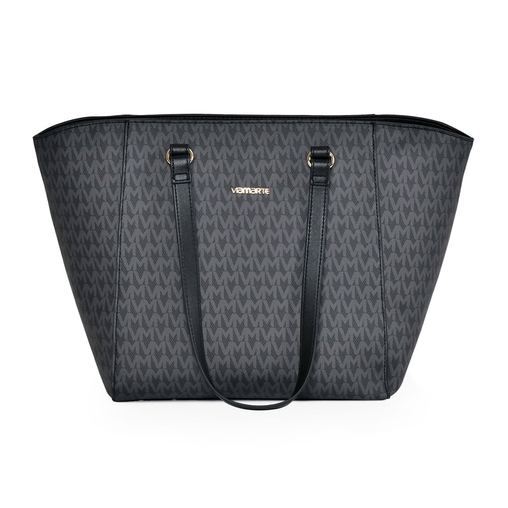 Bolsa Sintético Feminina Via Marte Casual Preto/Branco | Flávio's Calçados