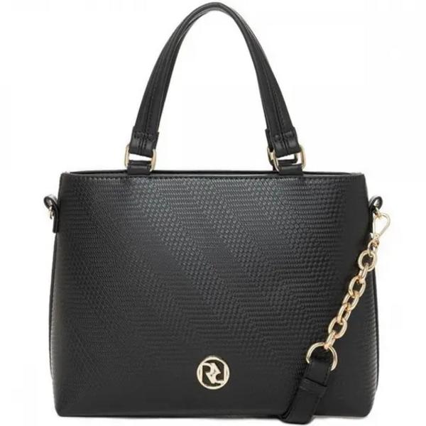 Bolsa Tote Bag Feminina Rafitthy Preta - Estilo e Praticidade | Flávio's Calçados