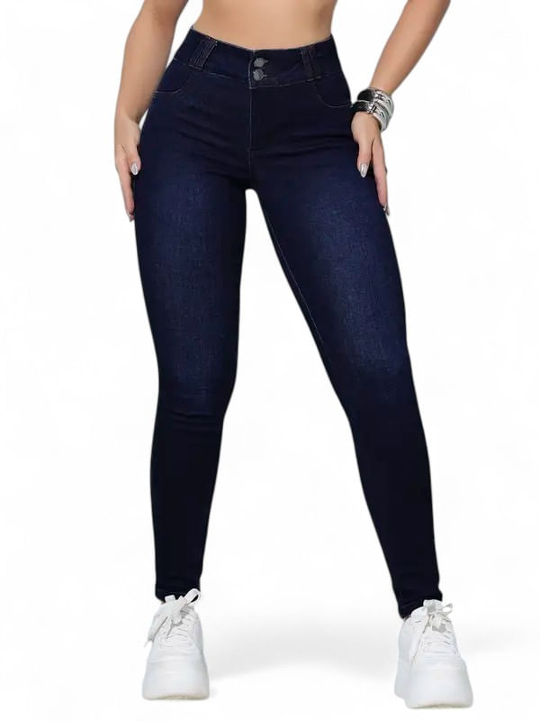 Imagem do produto Calça Skinny Pit Bull Jeans Feminina Cós Largo Modelador - 87256