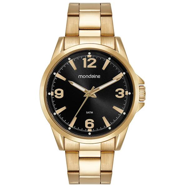 Relógio Masculino Dourado Mondaine estilo e conforto | Flávio's Calçados