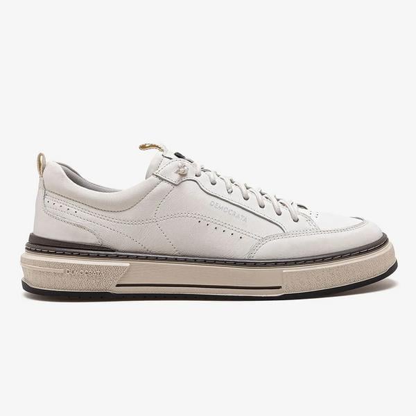 Tênis Denim Foster Off White Democrata Conforto e Estilo | Flávio's Calçados