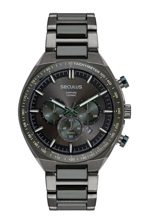 Relógio Masculino Cronógrafo Cerâmica Seculus | Estilo e Precisão