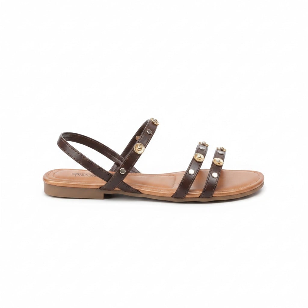 Imagem do produto Sandália Rasteira Casual Feminina Mississipi - J0651