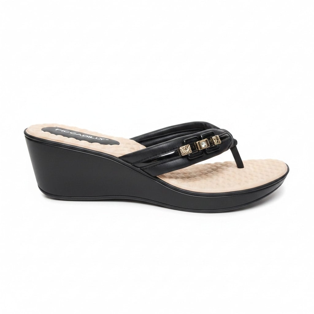 Imagem do produto Sandália Anabela Casual Feminina Piccadilly - 540401