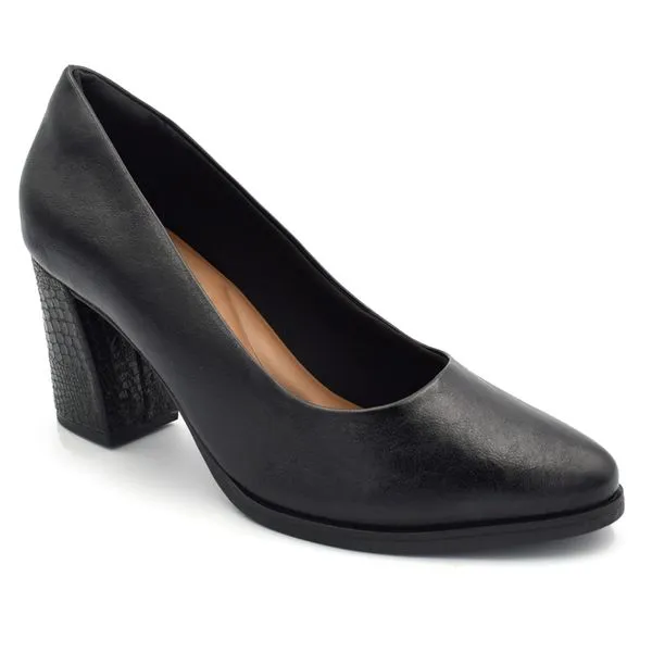 Imagem do produto Sapato Scarpin Salto Bloco Feminino Comfortflex - 2678301